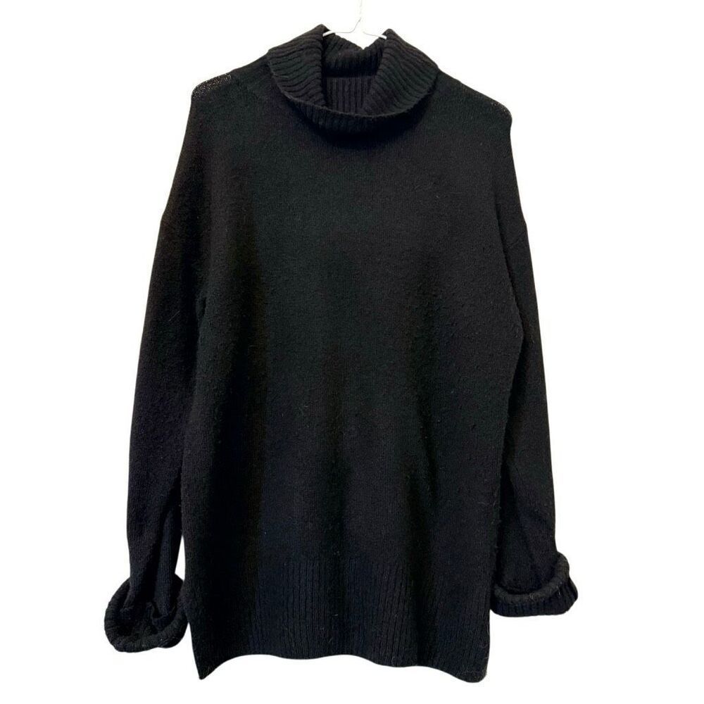HEMA Turtle Neck Long Sleeve Knit Pullover Sweater Black Small